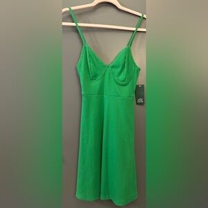 NWT - Wild Fable Green Mini Dress - Adjustable Straps - Size XS